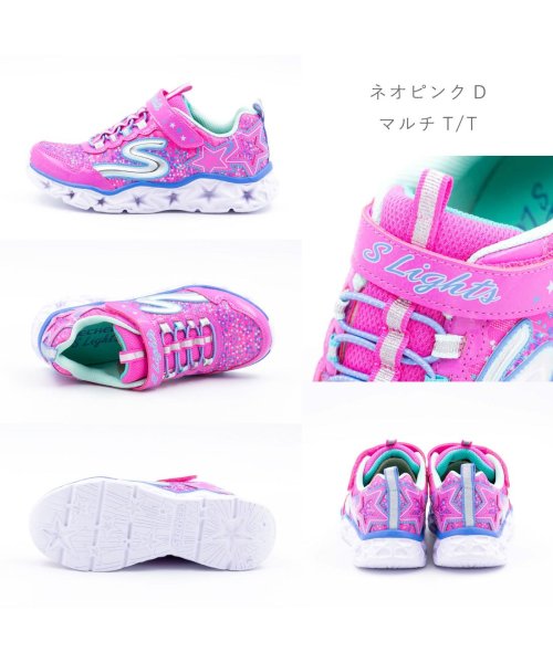 SKECHERS(スケッチャーズ)/スケッチャーズ SKECHERS キッズ スニーカー シューズ 光る LED ライト GALAXY LIGHTS HI－10920L/img07