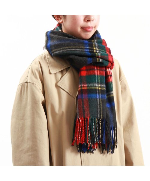 【日本正規品】ジョンストンズ オブ エルガン ストール Johnstons of Elgin タータンチェックストール カシミヤ100％ 大判 WA000056 