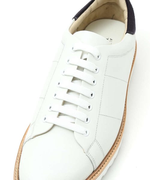 【一部店舗＋WEB限定】レザー ウェルト 厚底ソール レースアップ スニーカー 