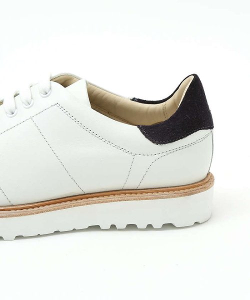 【一部店舗＋WEB限定】レザー ウェルト 厚底ソール レースアップ スニーカー 