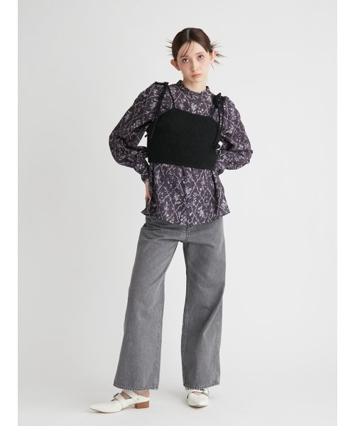 ハイウエストデニムパンツ 予めご了承ください