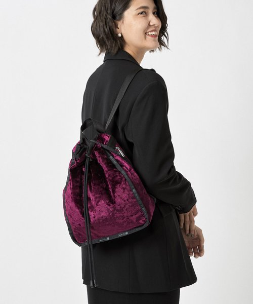 LeSportsac(LeSportsac)/CINCH BACKPACKベロアチェリーウッド/img06