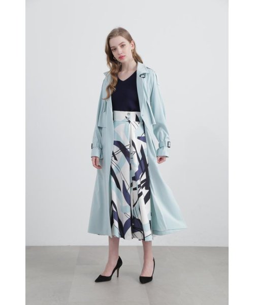 ◆ジオメトリックアートプリントスカート 