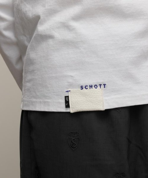 Schott(ショット)/LS T－SHIRT "LEATHER TAG"/ロングスリーブ Tシャツ "レザータグ/img08