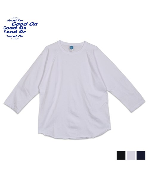 Good On(Good On)/ Good On グッドオン Tシャツ 7分丈 カットソー ラグラン ベースボール メンズ 無地 BASEBALL T－SHIRTS GOLT－601C/img01