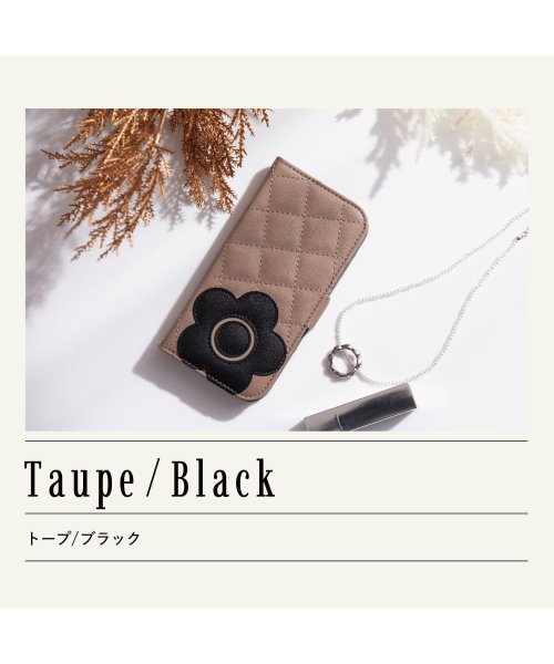 MARY QUANT(マリークヮント)/MARY QUANT マリークヮント iPhone 15 14 ケース スマホケース 携帯 レディース スタンド PU QUILT LEATHER BOOK T/img11