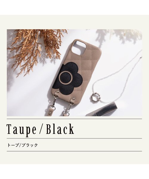 MARY QUANT(マリークヮント)/MARY QUANT マリークヮント iPhone 15 14 ケース スマホケース スマホショルダー 携帯 レディース PU QUILT LEATHER NE/img11