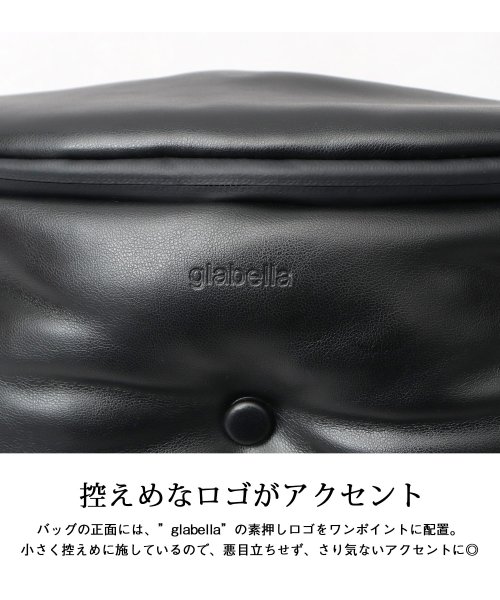 glabella(グラベラ)/glabella グラベラ パデッド ウエストバッグ キルティング ボディバッグ 中綿入り クッション ショルダーバッグ お出かけ 休日 プレゼント/img04