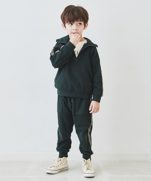 THE SHOP TK（KID）(ザ　ショップ　ティーケー（キッズ）)/【110－150】ラインテープフリースジョガーパンツ/img07