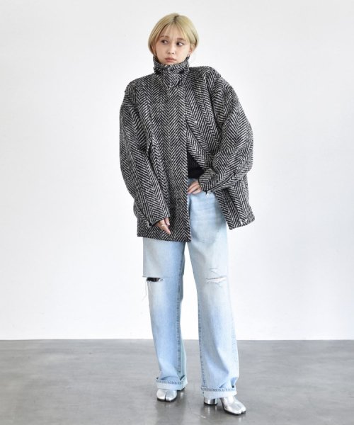 DRESSTERIOR(ドレステリア)/CODE A ｜ oversized tweed blouson/img04