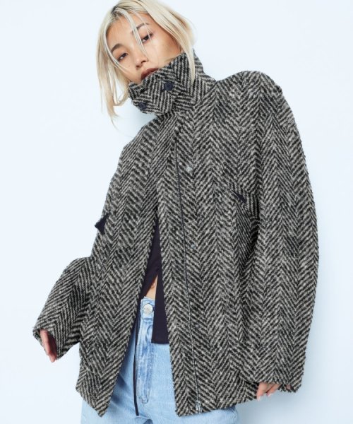 DRESSTERIOR(ドレステリア)/CODE A ｜ oversized tweed blouson/img13