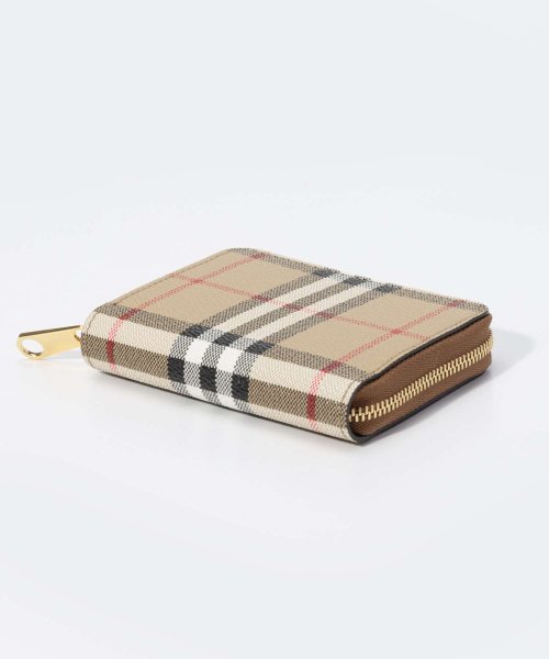 BURBERRY(バーバリー)/バーバリー BURBERRY 8070600 小銭入れ LS MN ZIP AROUND DFC レディース 財布 チェック＆レザー ジップウォレット ミニ財布/img03