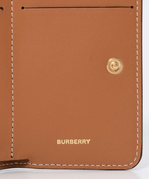 BURBERRY(バーバリー)/バーバリー BURBERRY 8070416 三つ折り財布 LS LARK DFC レディース 財布 チェック＆レザー スモール フォールディングウォレット ア/img06