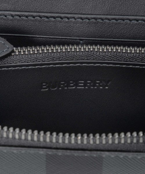 バーバリー BURBERRY 8070254 長財布 MS LG ZIG BRT メンズ 財布 チェック＆レザー ラウンドジップウォレット ジップアラウンド プ 財布