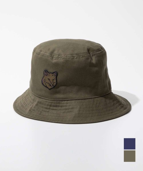 MAISON KITSUNE(メゾンキツネ)/メゾンキツネ MAISON KITSUNE LM06113WW0088 ハット FOX HEAD PATCH BUCKET HAT メンズ 帽子 フォックスヘッ/img01