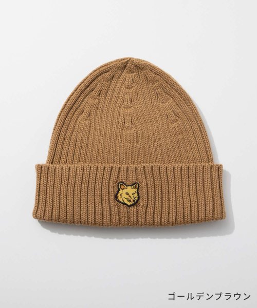 MAISON KITSUNE(メゾンキツネ)/メゾンキツネ MAISON KITSUNE LM06111KT1022 ビーニー FOX HEAD PATCH RIBBED BEANIE メンズ 帽子 フォッ/img03