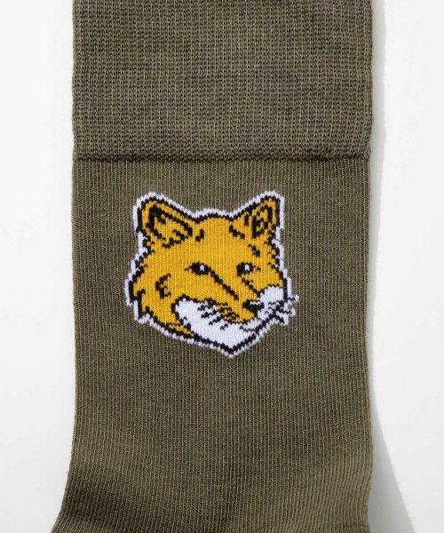 MAISON KITSUNE(メゾンキツネ)/メゾンキツネ MAISON KITSUNE LM06406KT0010 靴下 FOX HEAD SOCKS メンズ フォックスヘッド ソックス シンプル ロゴ /img03