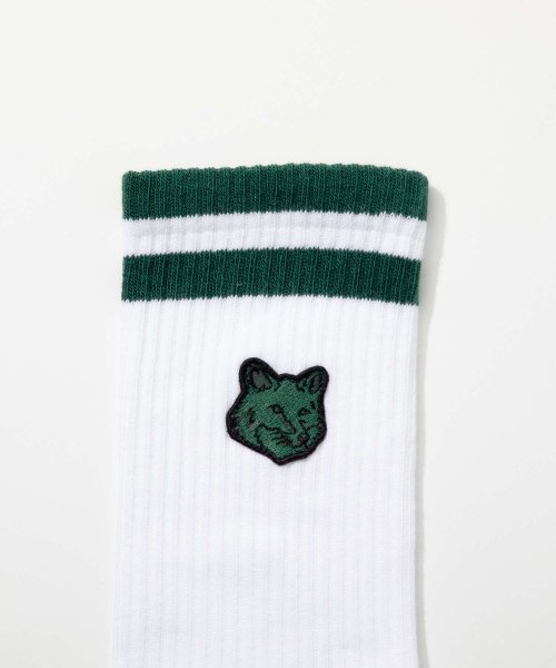 MAISON KITSUNE(メゾンキツネ)/メゾンキツネ MAISON KITSUNE LM06404KT0010 靴下 FOX HEAD PATCH SPORTY SOCKS メンズ フォックスヘッド /img03