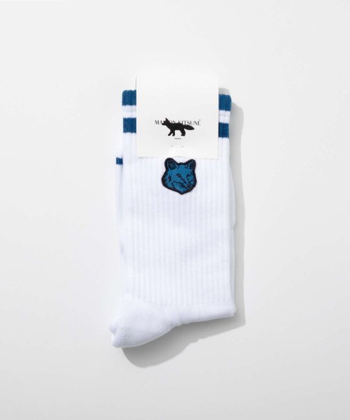 MAISON KITSUNE(メゾンキツネ)/メゾンキツネ MAISON KITSUNE LW06404KT0010 靴下 FOX HEAD PATCH SPORTY SOCKS メンズ フォックスヘッド /img01