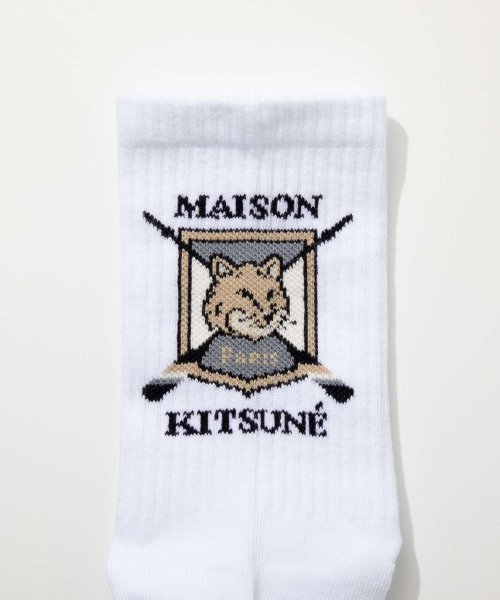 MAISON KITSUNE(メゾンキツネ)/メゾンキツネ MAISON KITSUNE LM06405KT0010 靴下 FOX BLAZON SPORTY SOCKS メンズ フォックス ブレイゾン ス/img02