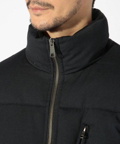 T/Rバーズアイスタンドカラーエコダウンブルゾン 