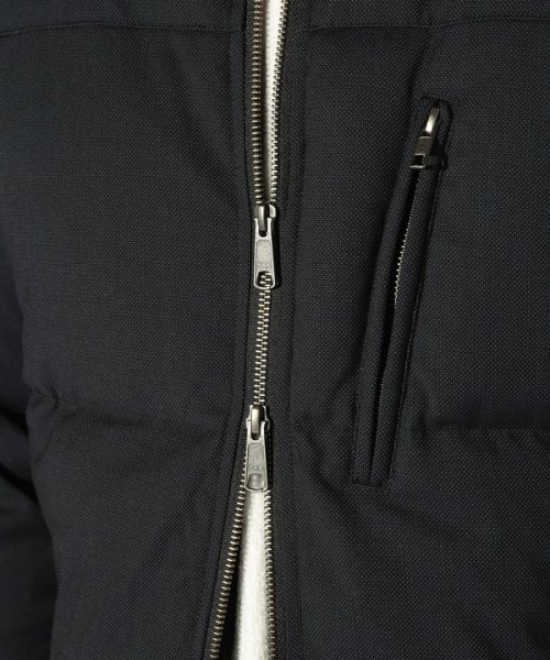 T/Rバーズアイスタンドカラーエコダウンブルゾン 