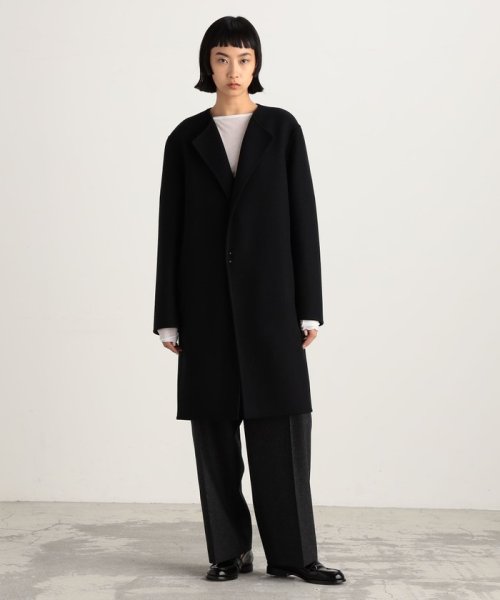 ウールメルトン1ホックコート 