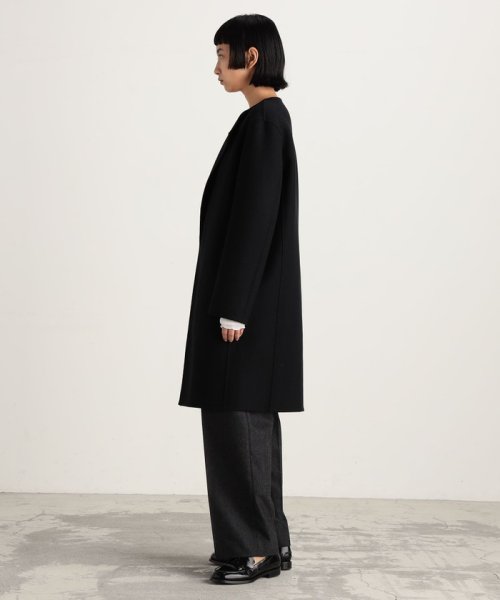 ウールメルトン1ホックコート 