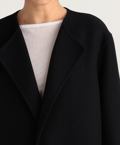 ウールメルトン1ホックコート 