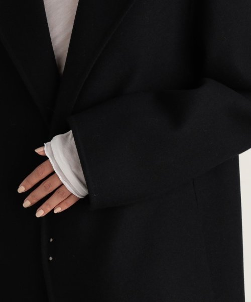 ウールメルトン1ホックコート 