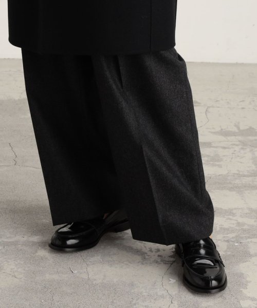 ウールメルトン1ホックコート 