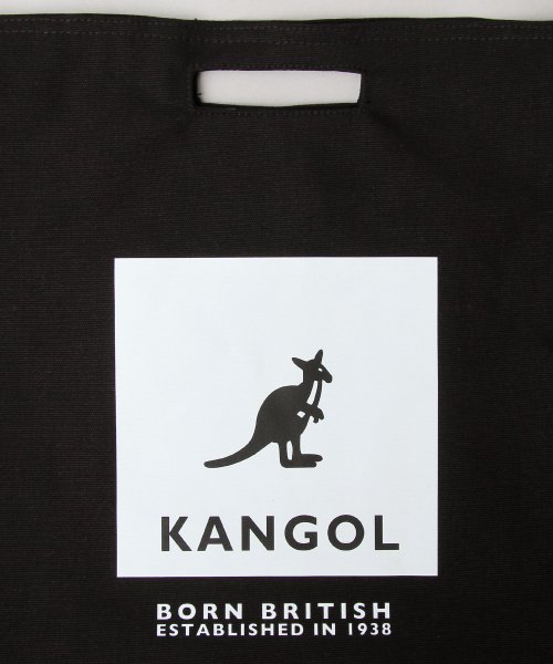 KANGOL(KANGOL)/KANGOL カンゴール ロゴプリント 厚手 キャンバス ショルダーバッグ トートバッグ 2WAY 通勤 通学 A4収納 学生 大人 /img14