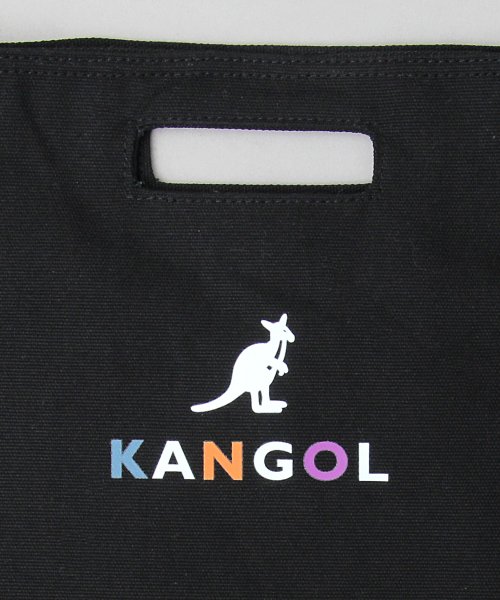 KANGOL(KANGOL)/KANGOL カンゴール ロゴプリント 厚手 キャンバス ショルダーバッグ トートバッグ 2WAY 通勤 通学 A4収納 学生 大人 /img15