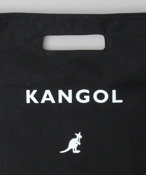 KANGOL(KANGOL)/KANGOL カンゴール ロゴプリント 厚手 キャンバス ショルダーバッグ トートバッグ 2WAY 通勤 通学 A4収納 学生 大人 /img16