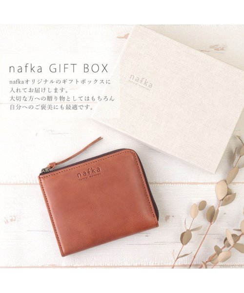 nafka(ナフカ)/財布 レディース 二つ折り コンパクト 薄い 薄型 スリム 小さい L字ファスナー 本革 牛革 モストロレザー 日本製 シンプル ナチュラル かわいい おしゃれ/img31