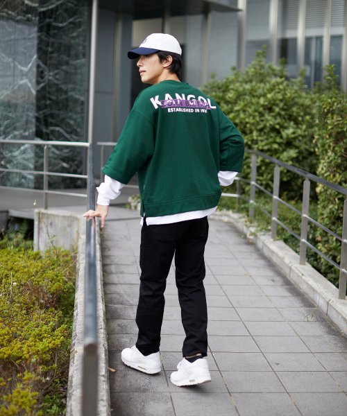 MAC HOUSE(men)(マックハウス（メンズ）)/KANGOL カンゴール バックロゴフェイクレイヤードトレーナー KPMC－10284－EC/img21