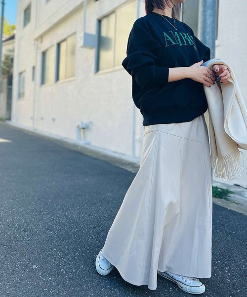 フェイクレザースカート 