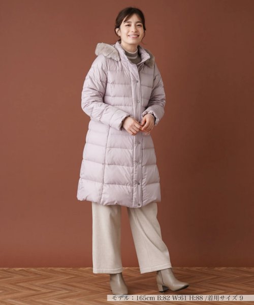フーデッドダウンコート 