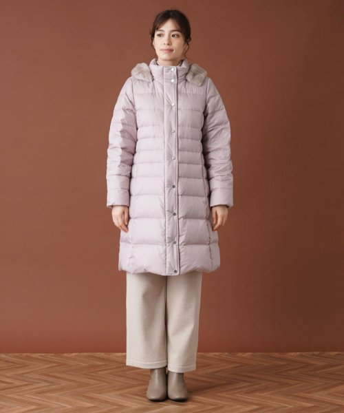 フーデッドダウンコート 