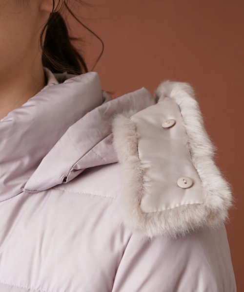 フーデッドダウンコート 