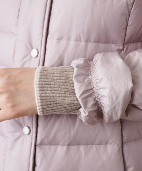 フーデッドダウンコート 