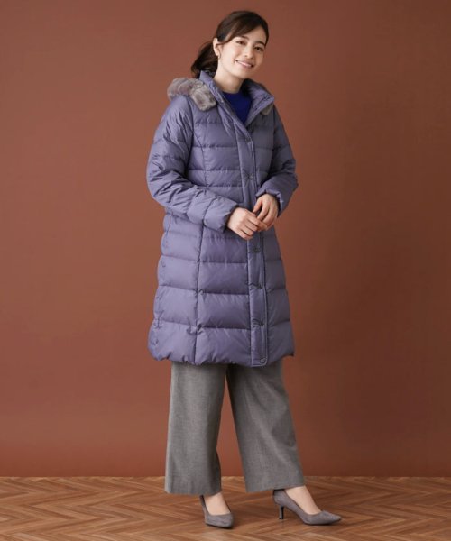 フーデッドダウンコート 