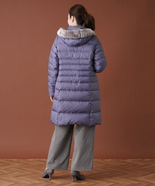 フーデッドダウンコート 