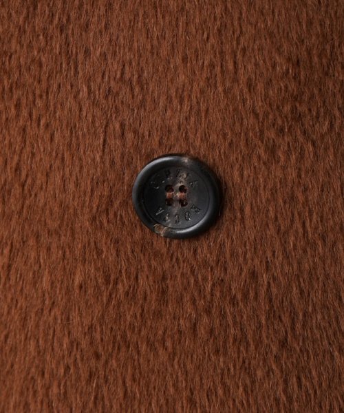 アルパカ混シャギーダブルコート 