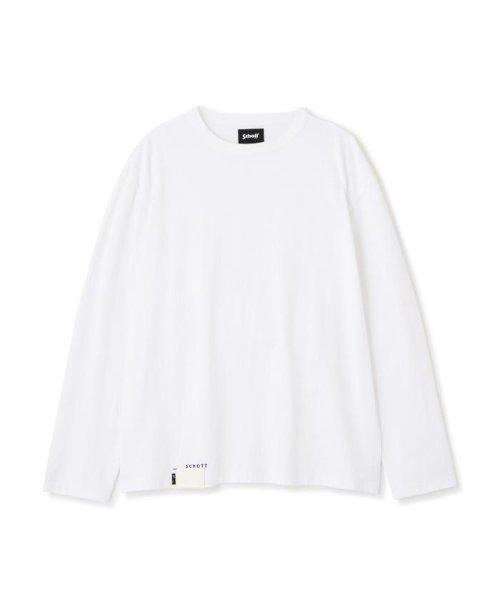 Schott(ショット)/LS T－SHIRT "LEATHER TAG"/ロングスリーブ Tシャツ "レザータグ/img10