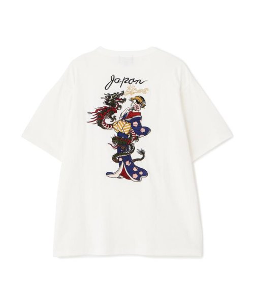 Schott(ショット)/T－SHIRT "LADY WITH THE DRAGON EMB"/刺繍Tシャツ "レディ ウィズ ザ ドラゴン/img19