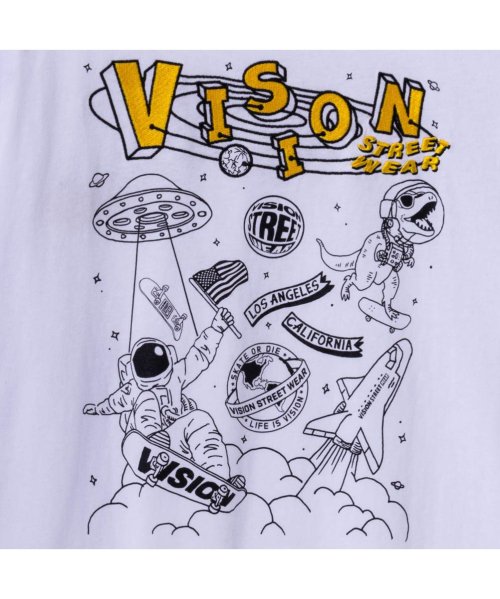 MAC HOUSE(men)(マックハウス（メンズ）)/VISION STREET WEAR ヴィジョンストリートウェア スペースマルチイラスト長袖Tシャツ 3705010－EC/img15