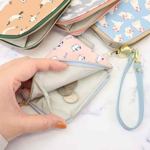 yukino 小銭入れ＆定期入れ パスポーチ 小型犬たち いぬ ディバージョン パスケース コインケース ICカードケース おしゃれ プレゼント グッズ 人気・おすすめ｜使いやすい・旅行におすすめ 品質保証 全国発送 正規品・日本国内発送・安心保証付き