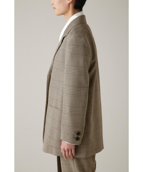 GLEN CHECK WOOL TWILL 