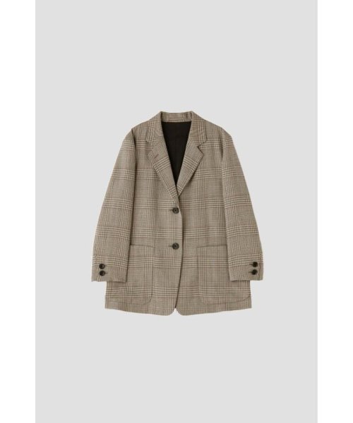 GLEN CHECK WOOL TWILL 